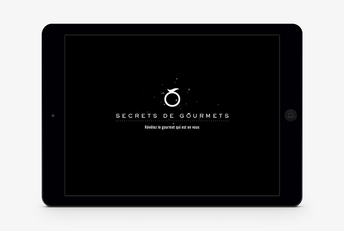 Introduction page webdesign of Movenpick Secrets de Gourmets, 
                brand content website created by Antoine Desmeliers, Laura Moreau Bockli, JWT Paris